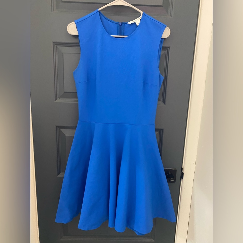Blue A-line dress